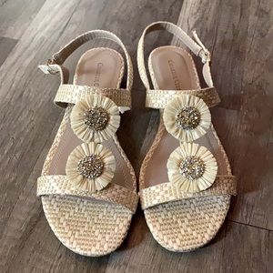 NEW Charter Club Natural Zoeyy Flat Sandal